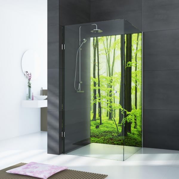 glassdouche HELENE Motiv GREENWOOD