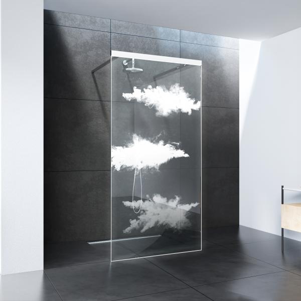 glassdouche LETIZIA Motiv CLOUDS