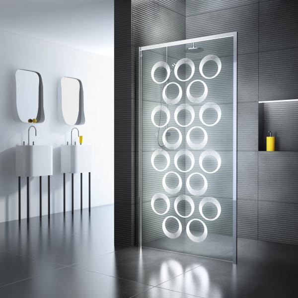 glassdouche LETIZIA Motiv CURLS