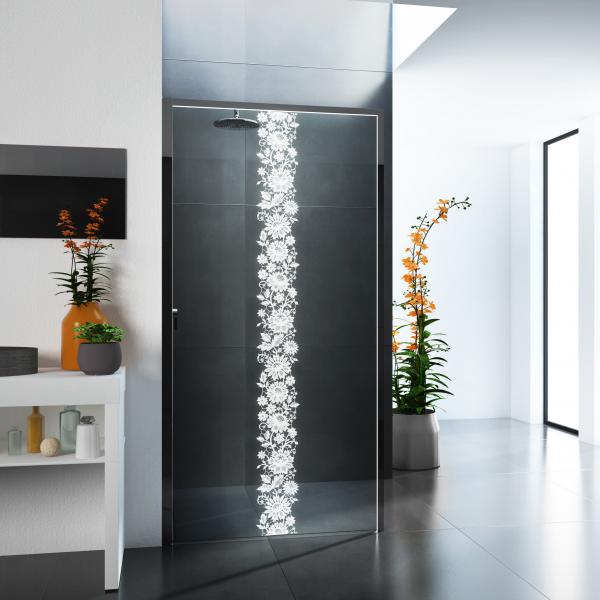 glassdouche LETIZIA Motiv FLOWERS