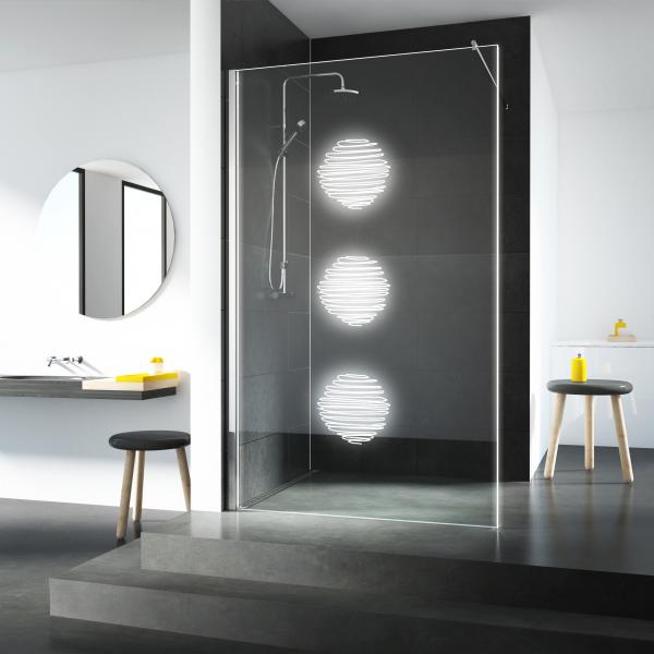 glassdouche LETIZIA Motiv LOOPS
