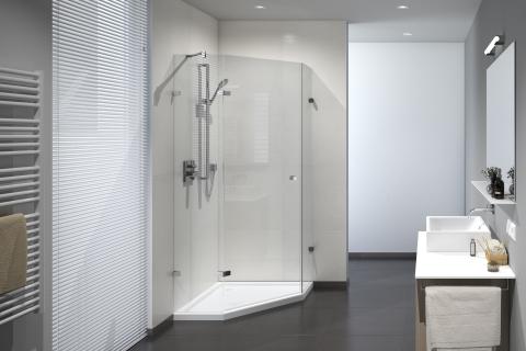 FREDERIKE Das Bad für's Büro glassdouche FREDERIKE