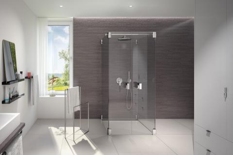 glassdouche Wand-Dusche