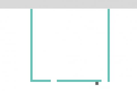 glassdouche Wand-Dusche Typ 300/301